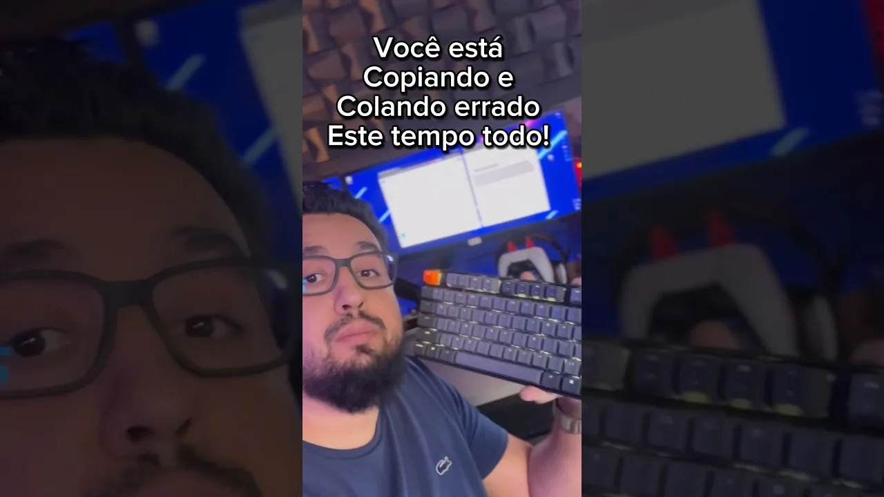 Você esta copiando e colando errado no computador