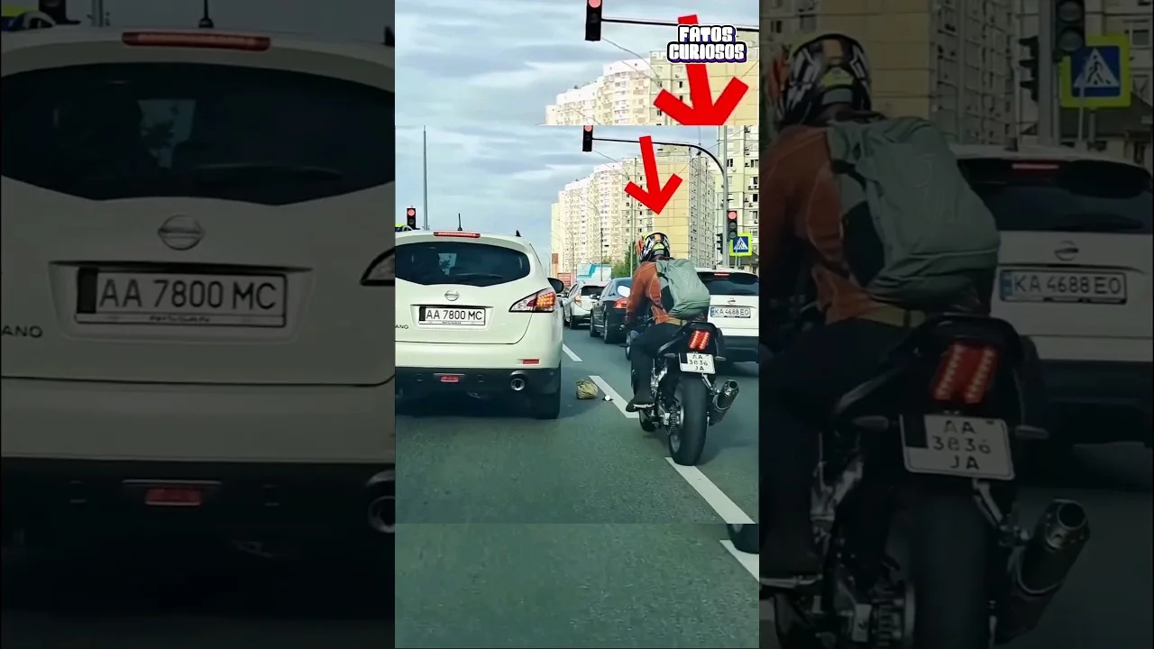 ESSE MOTOCICLISTA DEU UMA LIÇÃO A ESSE MOTORISTA QUE JOGOU SEU LIXO NA PISTA #short #shorts #viral