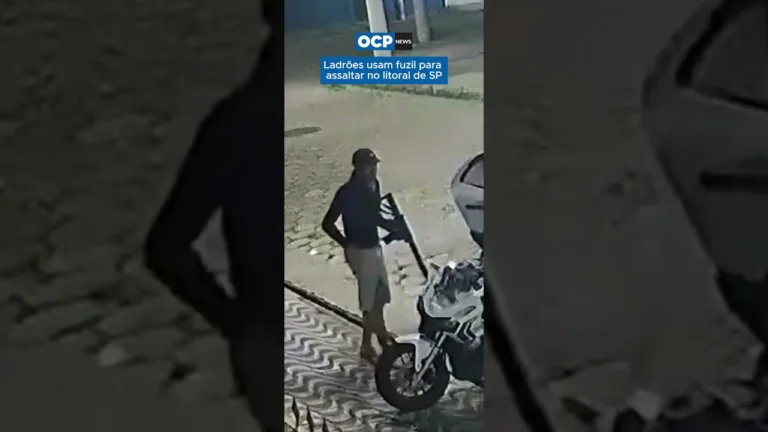 Bandidos assaltam com fuzil no litoral de SP