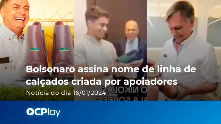 Bolsonaro assina nome de botas, sandálias e tênis até R$329