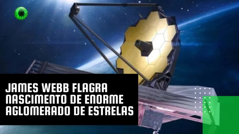 James Webb flagra nascimento de enorme aglomerado de estrelas