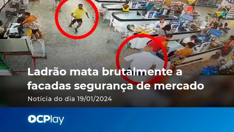 Ladrão mata a facadas segurança de mercado