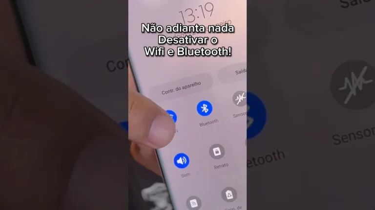 Não adianta nada desativar wifi e bluetooth