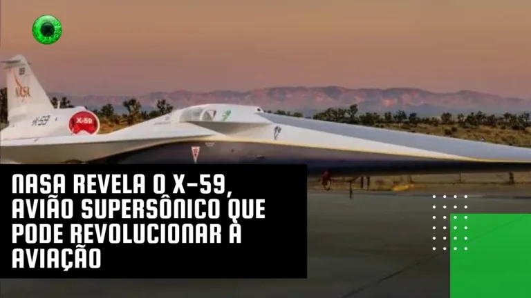 NASA revela o X-59, avião supersônico que pode revolucionar a aviação