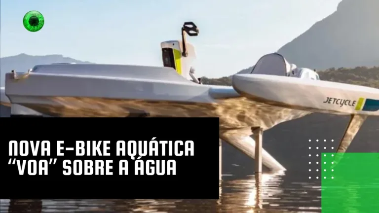 Nova e-bike aquática “voa” sobre a água