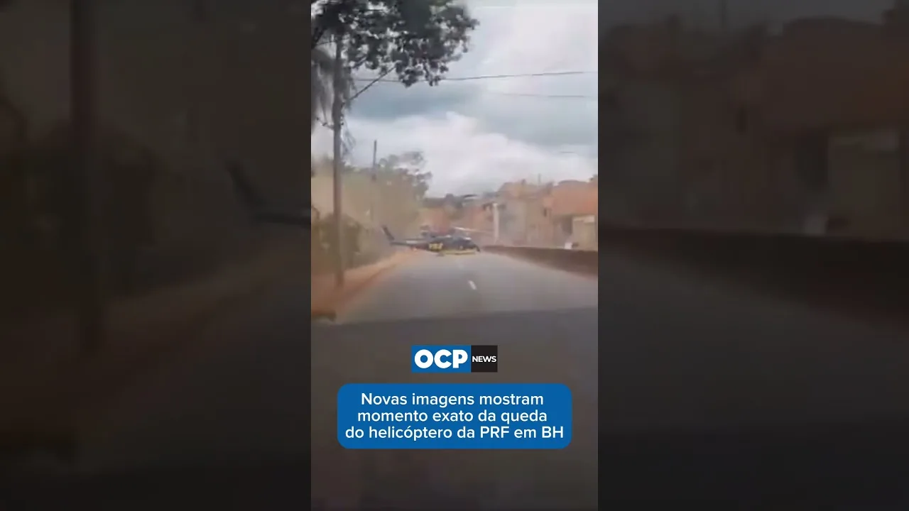 Novas imagens queda Helicóptero PRF