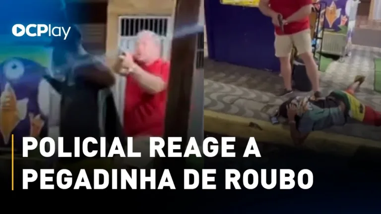 Policial reage a pegadinha de roubo de celular