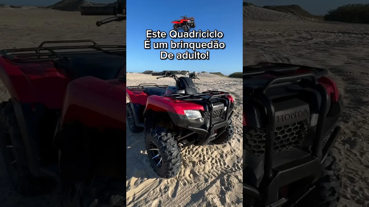 Quadriciclo 4x4 Honda TRX 420 é irado