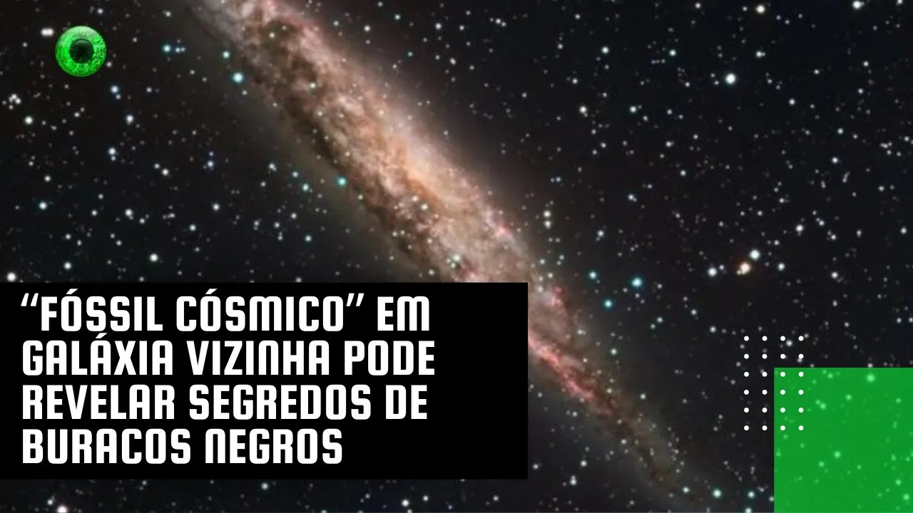 “Fóssil cósmico” em galáxia vizinha pode revelar segredos de buracos negros