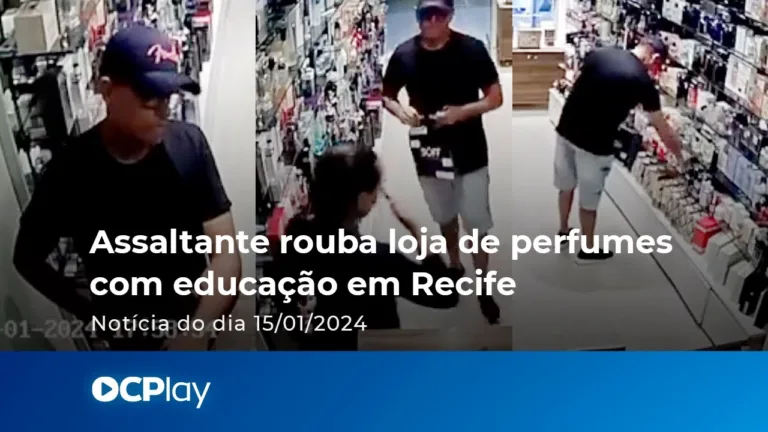 VÍDEO: Assaltante “fofo” rouba loja com educação em Recife
