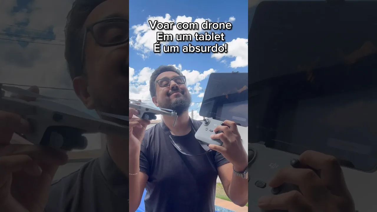 Voar com drone da dji e tablet é muito top