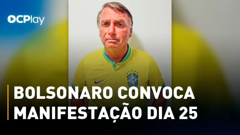 Bolsonaro convoca manifestação para dia 25 de fevereiro às 15 horas