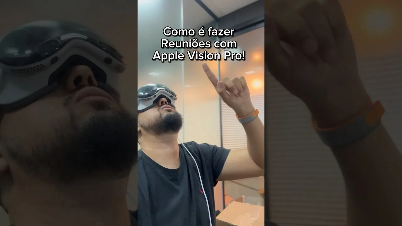 Como é fazer reuniões com o Apple Vision Pro