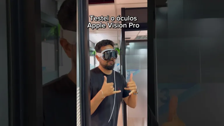 Como é usar o Apple vision pro