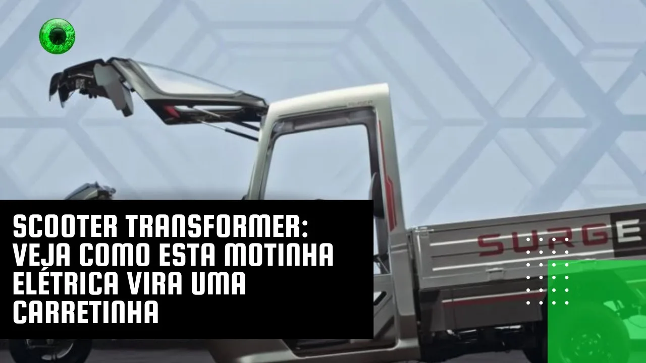 Scooter Transformer: veja como esta motinha elétrica vira uma carretinha