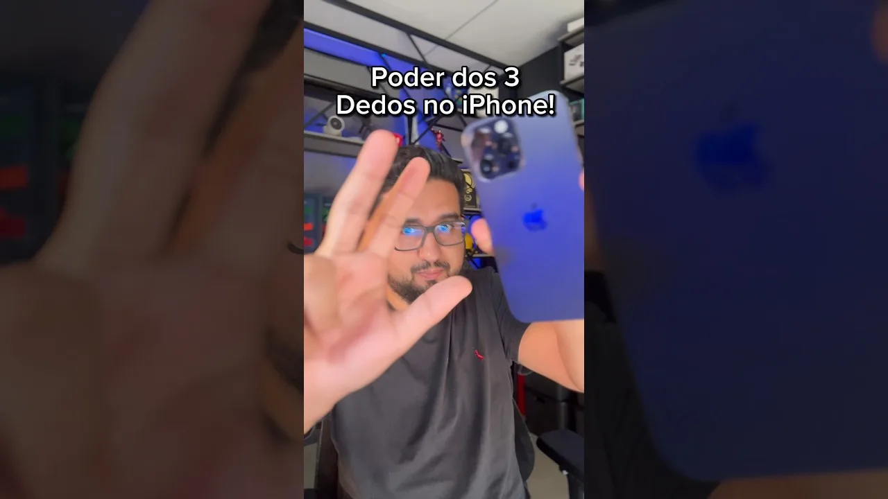 Este é o poder dos 3 dedos no iPhone