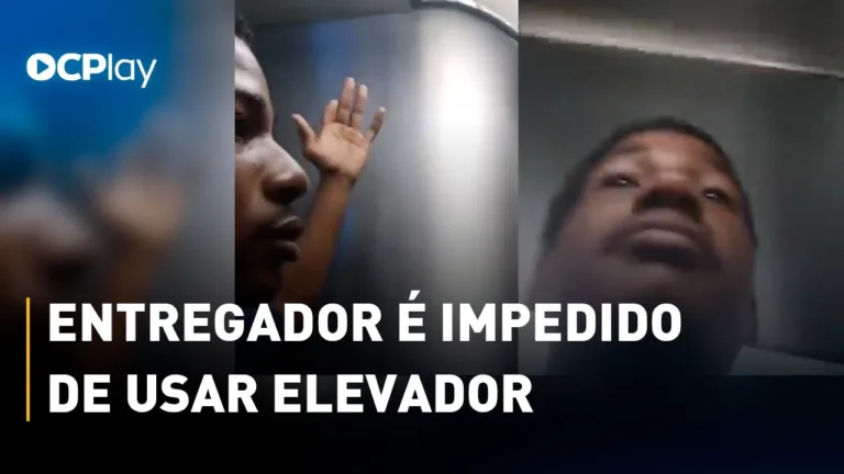 Moradora xinga e impede entregador de subir elevador do prédio