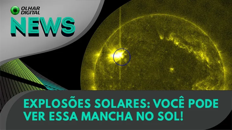 Ao Vivo | Explosões solares: você pode ver essa mancha no Sol! | 23/02/2024 | #OlharDigital