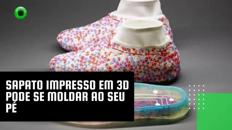 Sapato impresso em 3D pode se moldar ao seu pé