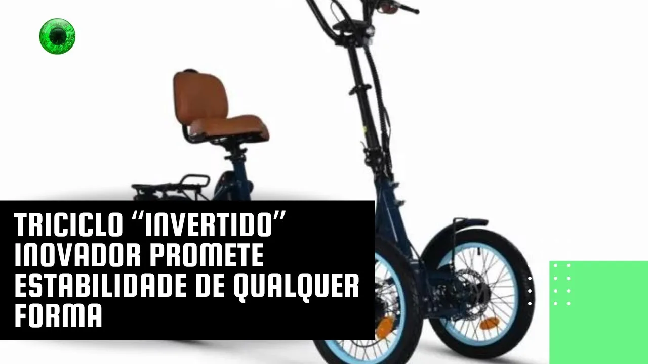 Triciclo “invertido” inovador promete estabilidade de qualquer forma