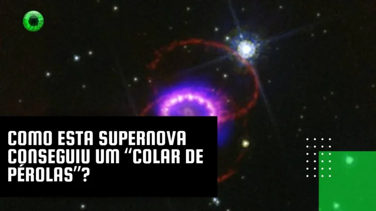 Como esta supernova conseguiu um “colar de pérolas”?