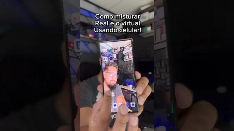 Como misturar real e virtual com celular igual óculos VR