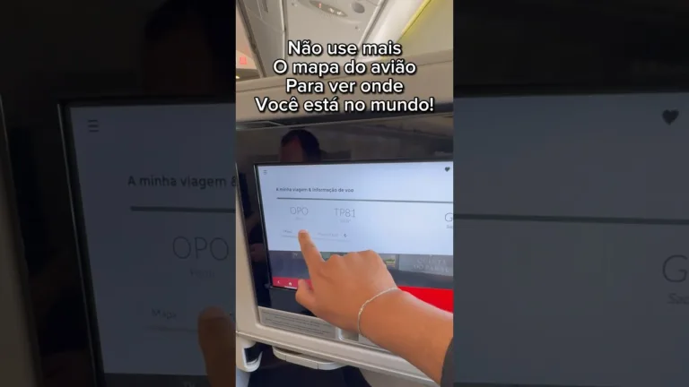 Como ver rota de uma viagem dentro do avião com google maps