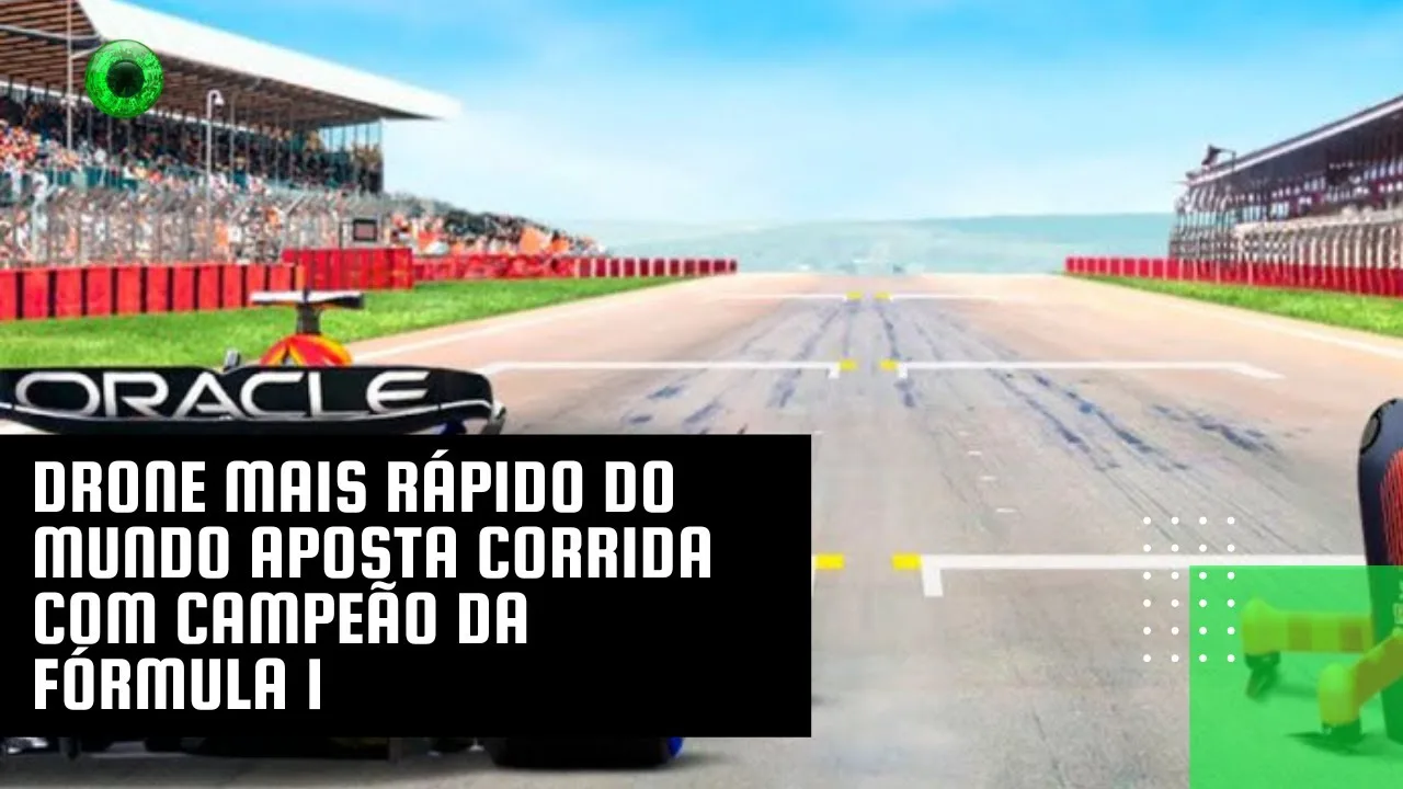 Drone mais rápido do mundo aposta corrida com campeão da Fórmula 1
