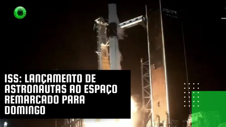ISS: lançamento de astronautas ao espaço remarcado para domingo