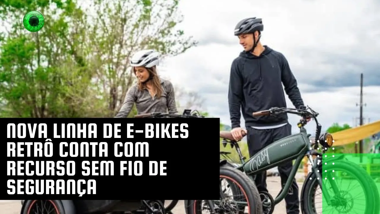 Nova linha de e-bikes retrô conta com recurso sem fio de segurança