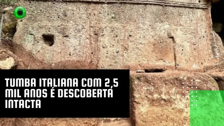 Tumba italiana com 2,5 mil anos é descoberta intacta