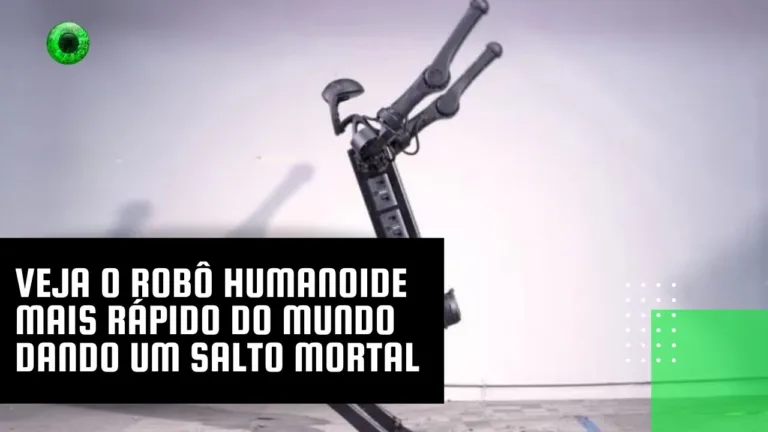 Veja o robô humanoide mais rápido do mundo dando um salto mortal