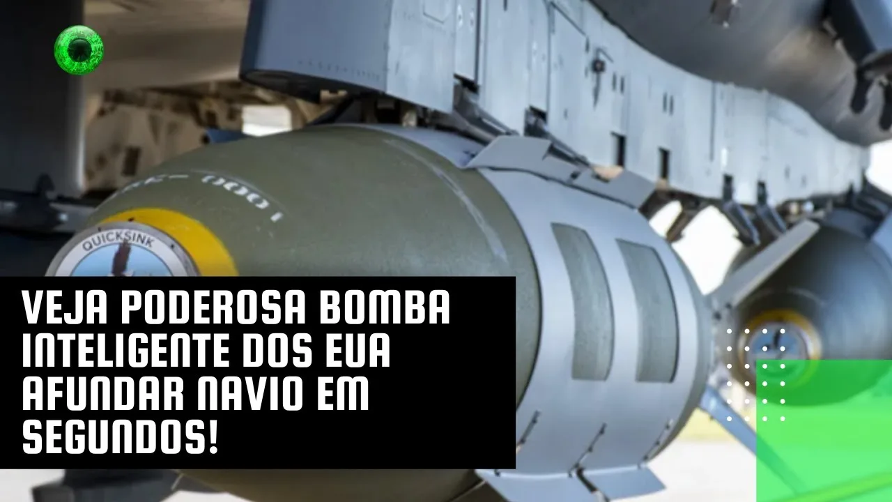 Veja poderosa bomba inteligente dos EUA afundar navio em segundos!