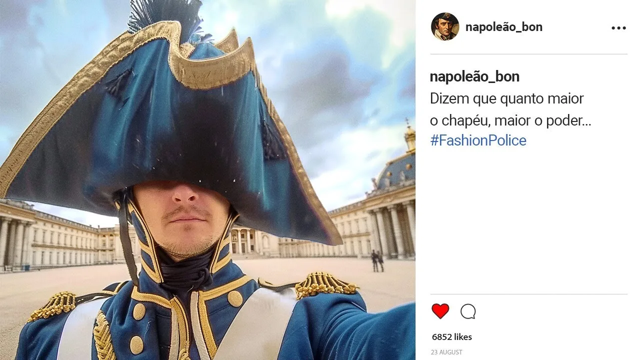 Como Seria a História Se Ela Fosse Publicada no Instagram