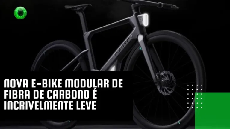 Nova e-bike modular de fibra de carbono é incrivelmente leve
