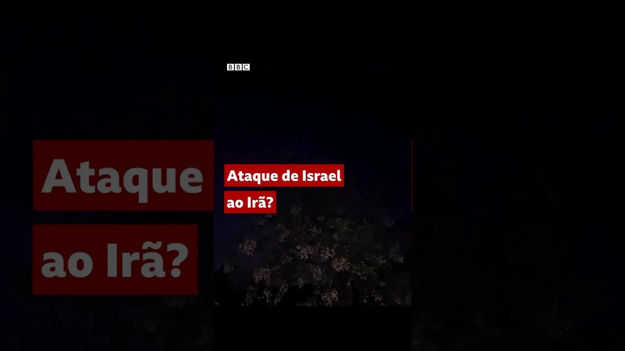 O momento em que míssil atribuído a Israel atinge Irã