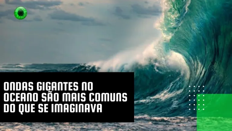 Ondas gigantes no oceano são mais comuns do que se imaginava