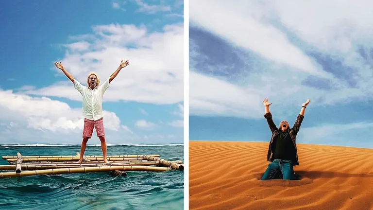 Preso no Mar sem Comida VS. Perdido no Deserto