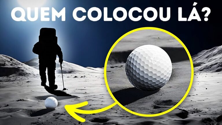 Bola de golfe perdida é encontrada na Lua