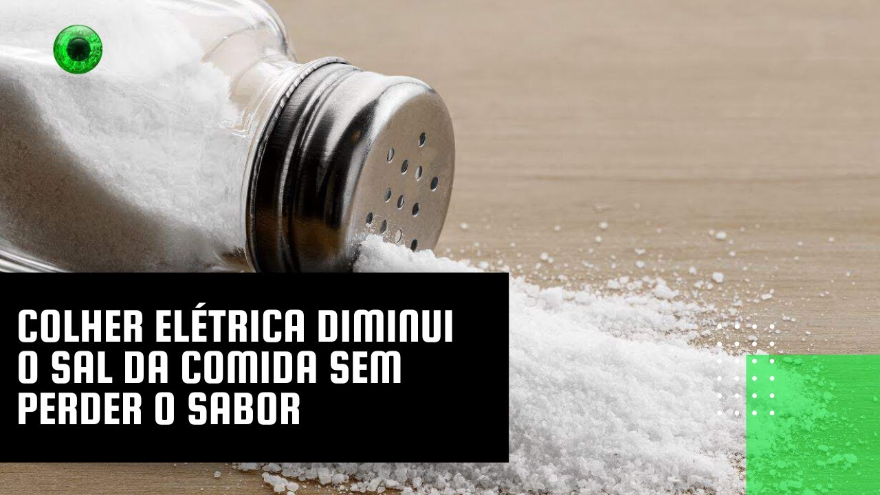 Colher elétrica diminui o sal da comida sem perder o sabor