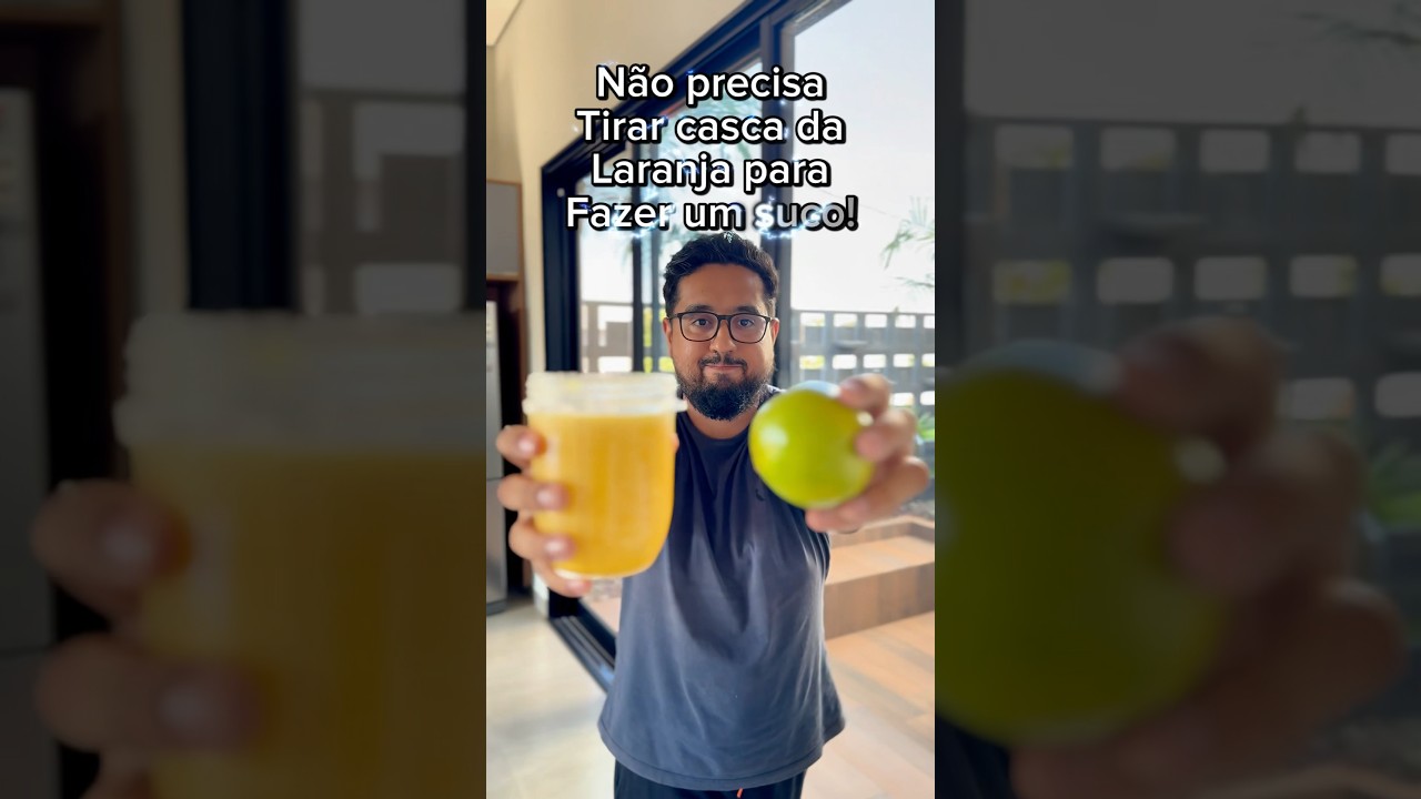 Como fazer suco de laranja com casca