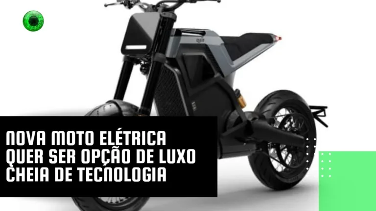 Nova moto elétrica quer ser opção de luxo cheia de tecnologia