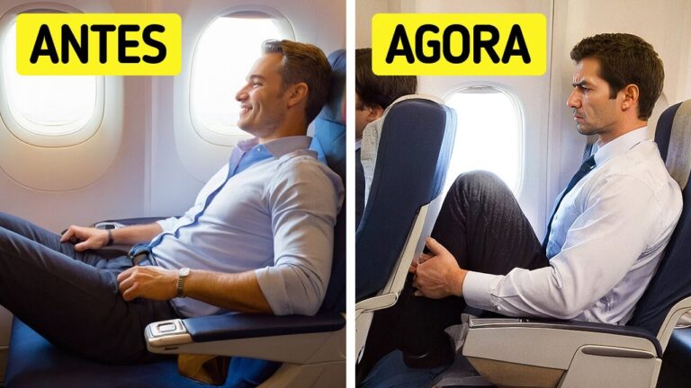 Por que as companhias aéreas estão reduzindo o espaço para as pernas?