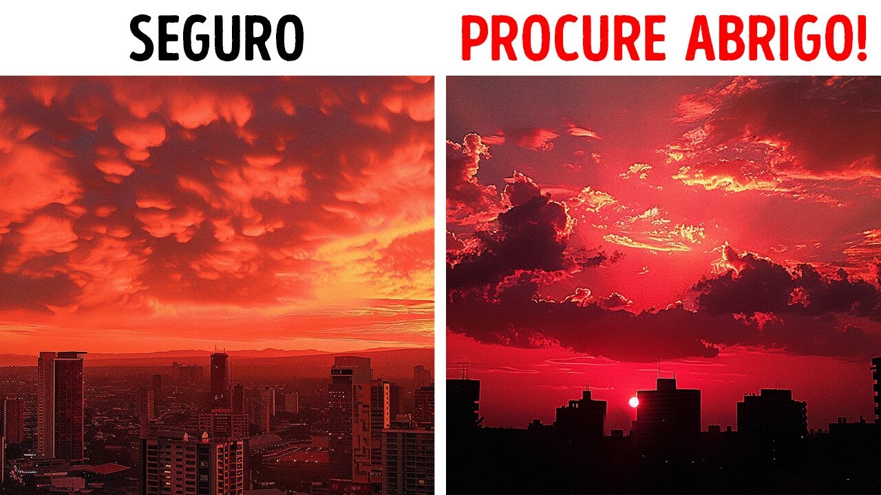 Se o céu estiver vermelho, não ignore este sinal de alerta