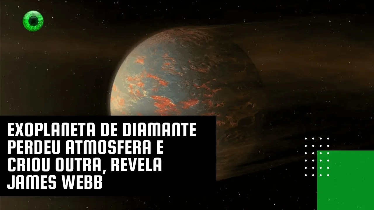 Exoplaneta de diamante perdeu atmosfera e criou outra, revela James Webb