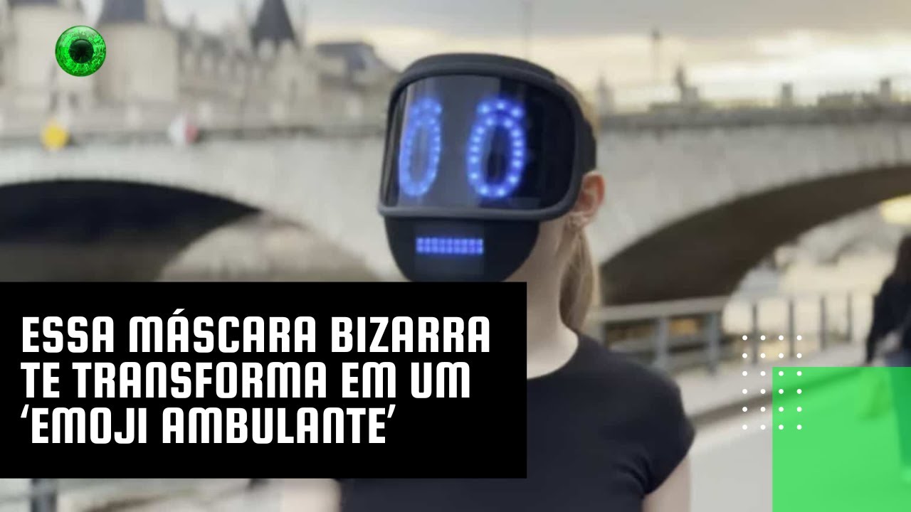 Essa máscara bizarra te transforma em um ‘emoji ambulante’