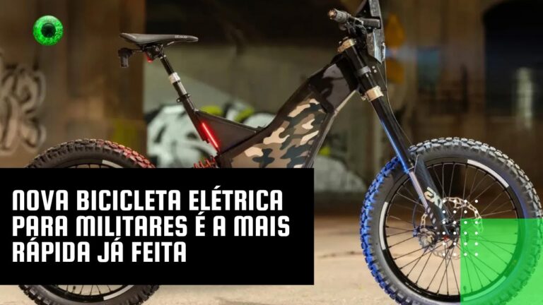 Nova bicicleta elétrica para militares é a mais rápida já feita