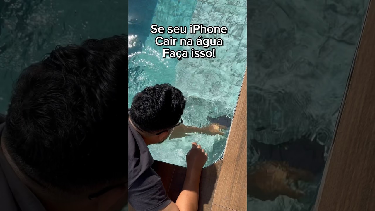 Se o seu iPhone cair na água faça isso use esses atalho