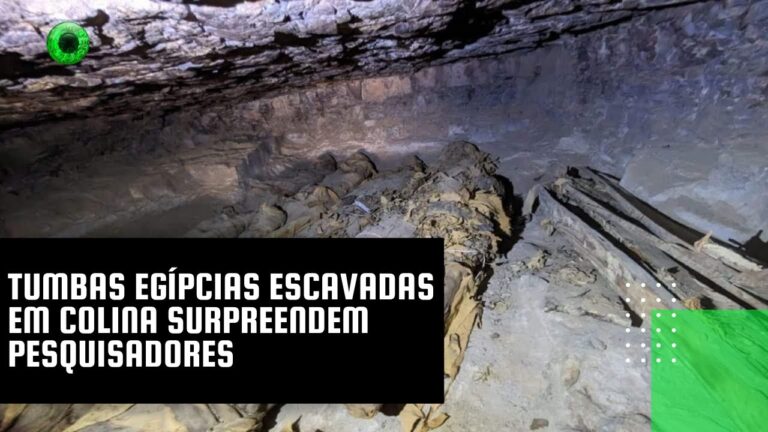 Tumbas egípcias escavadas em colina surpreendem pesquisadores
