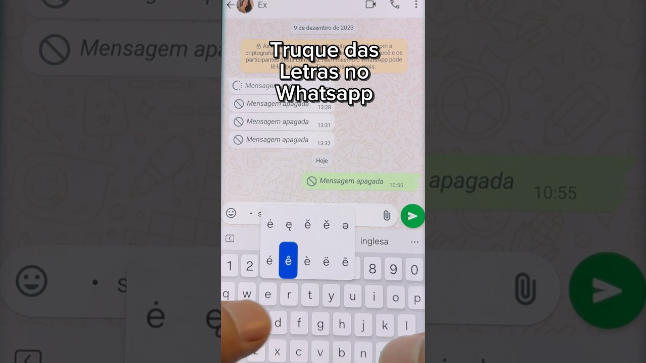 Verdadeiro truque das letras no Whatsapp